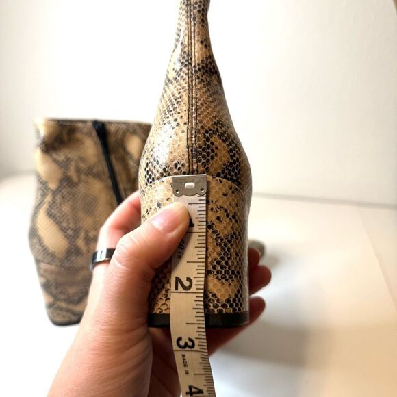 Vagabond Block Heel Snake Print Ankle Booties Size 40 - Picture 9 of 10